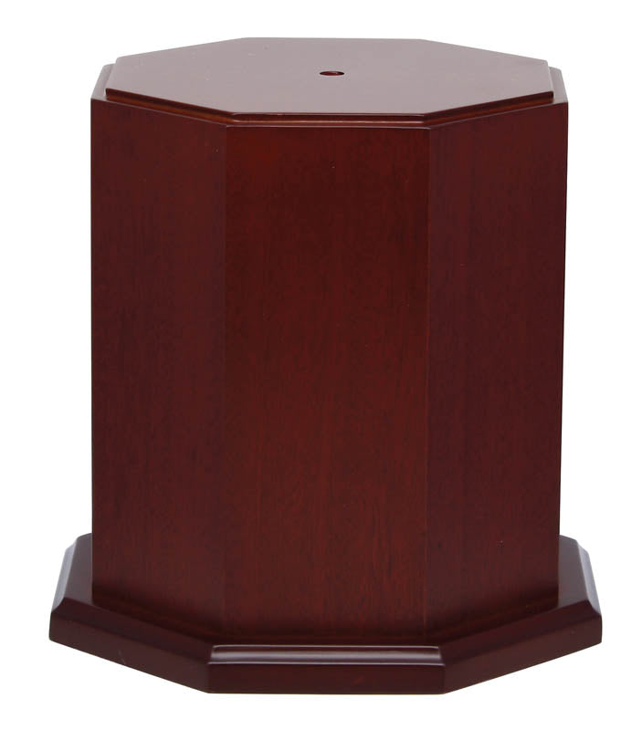 Base Hex Wood Matte Mahogany