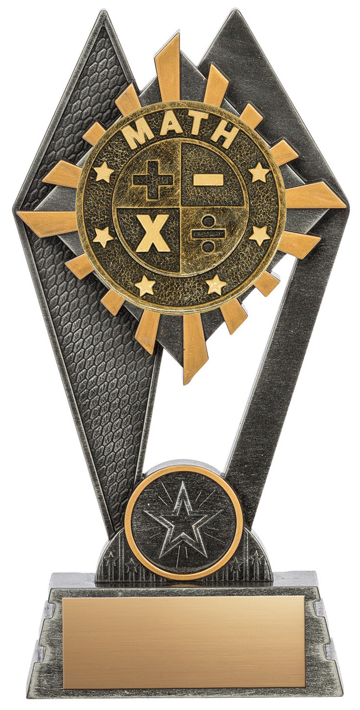 Peak Series Math Resin Trophy