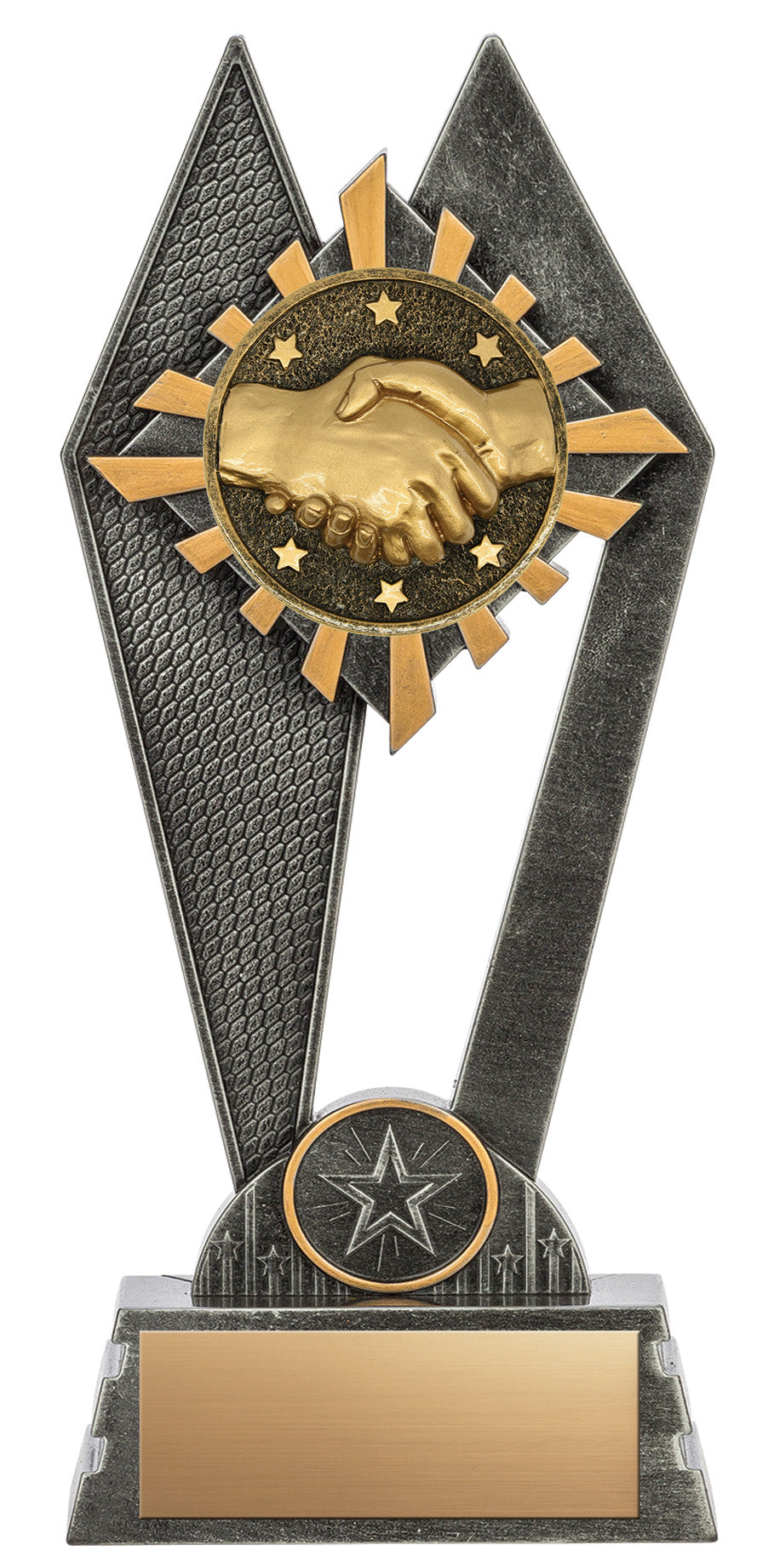 Peak Series Handshake Resin Trophy