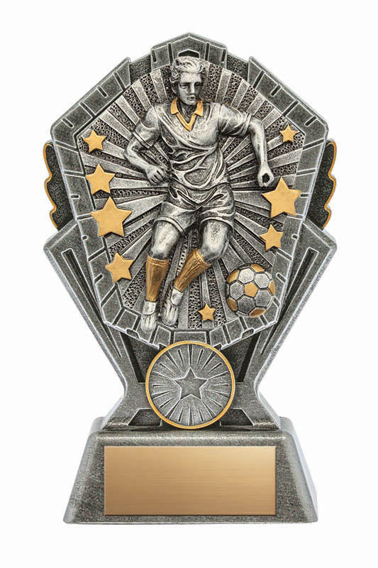 Cosmos Male Soccer Resin Trophy