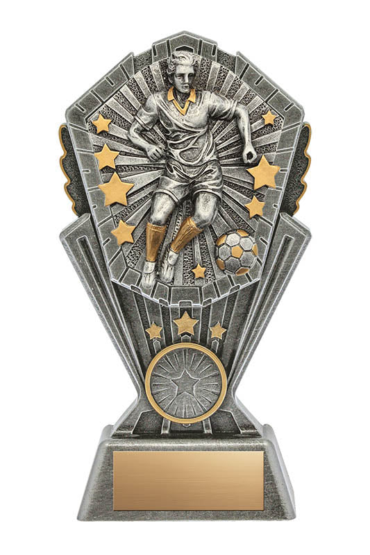 Cosmos Male Soccer Resin Trophy