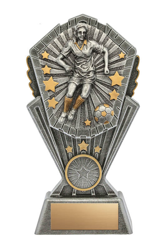 Cosmos Female Soccer Resin Trophy