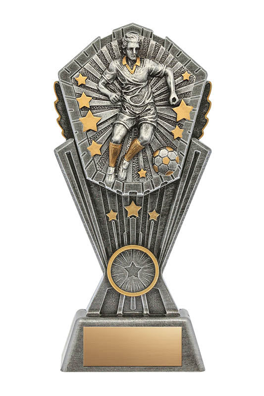 Cosmos Male Soccer Resin Trophy
