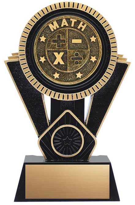 Apex Math Trophy, Black and Gold
