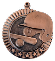 Baseball Diameter Star Medal