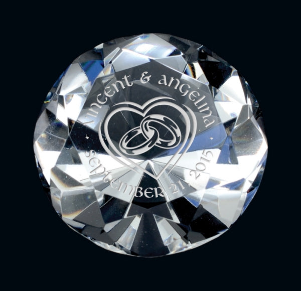 Crystal Diamond PaperWeight Giftware