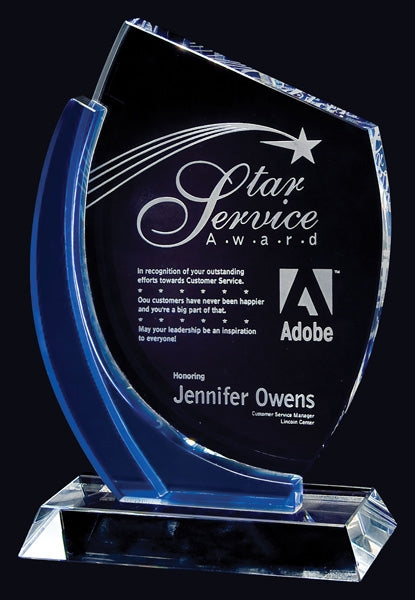 Optic Crystal Chesapeake Award