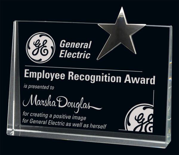 Estalla Wedge Crystal Award