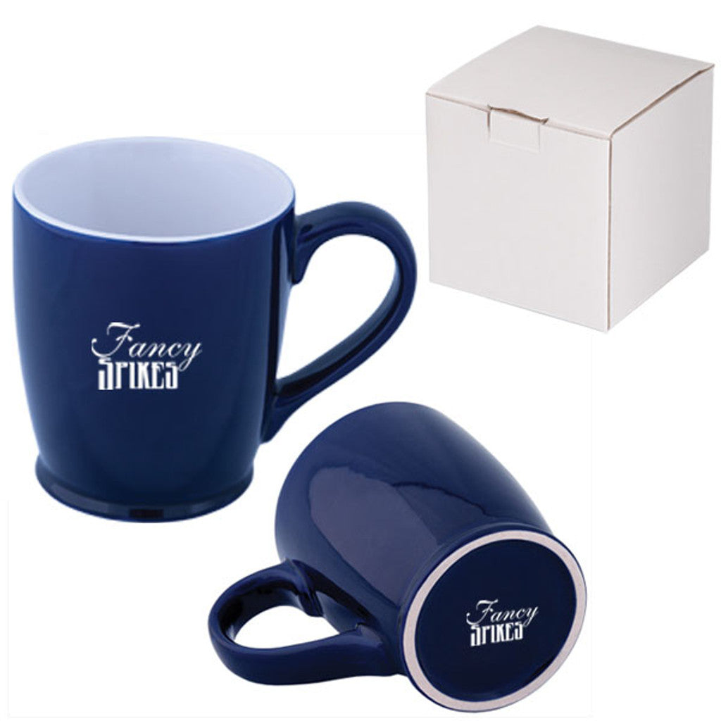 Shop Fuzion Kona Custom Mugs Online | Large White Glass Cup 15 oz