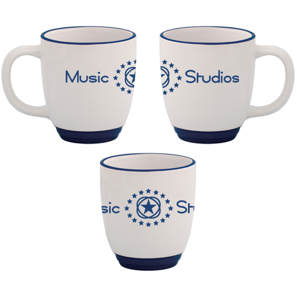 Get Fuzion Halo Glass Cups | Durable White Custom Glass Mugs