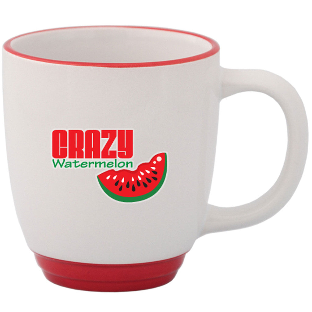 Buy Fuzion Halo Glass Cups | Durable White Custom Glass Mugs