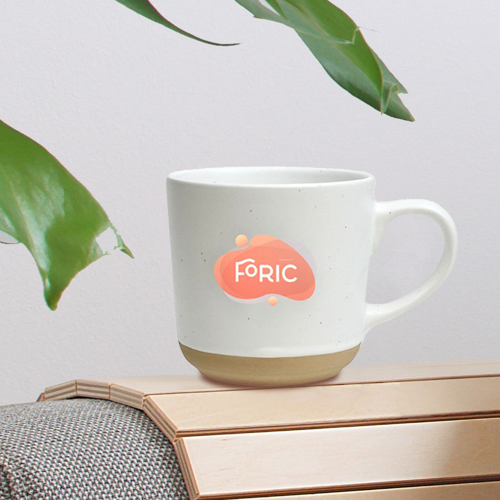 Okanagan Speckled 400 Ml Ceramic Mug | Custom White Glass Mugs