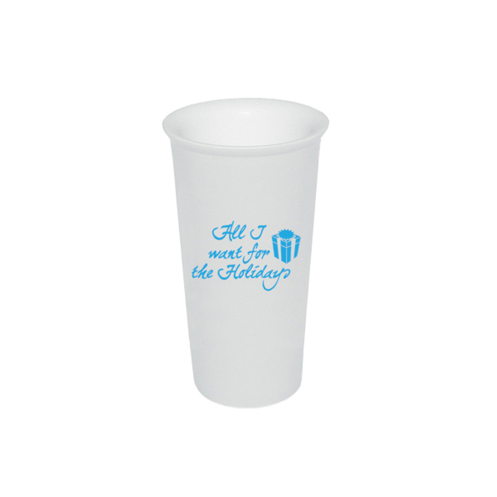 17 Fl. Oz. Mug with Silicone Lid White mug