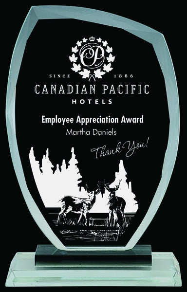 Buy Clear Glass Beijing Award - Custom Engraved Trophies