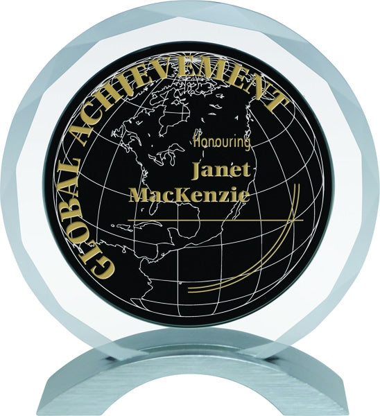 Order Clear Glass Meridian Award - Glass Trophy Award