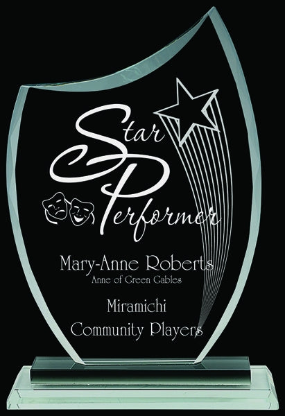 Clear Smoked Glass Munich Award - Custom Corporate Awards Canada