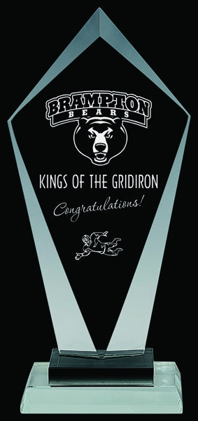 Buy Clear Glass Astana Award | #1 Glass Trophy Shop Canada