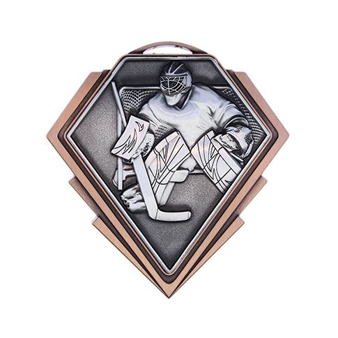 Diamond Series Hockey Goalie Medal