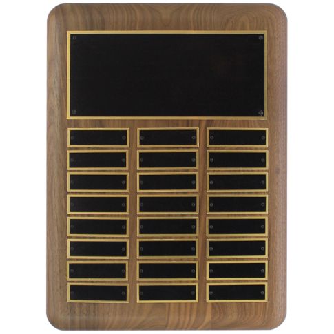 Solid Walnut Perpetual Plaque