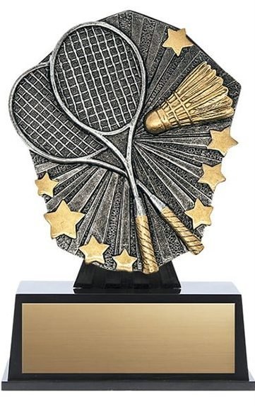Badminton Mini Cosmos Resin Trophy