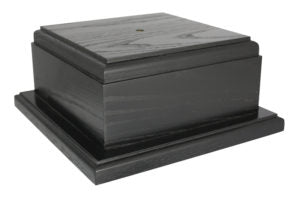 Square Base w Beveled Edges, Black