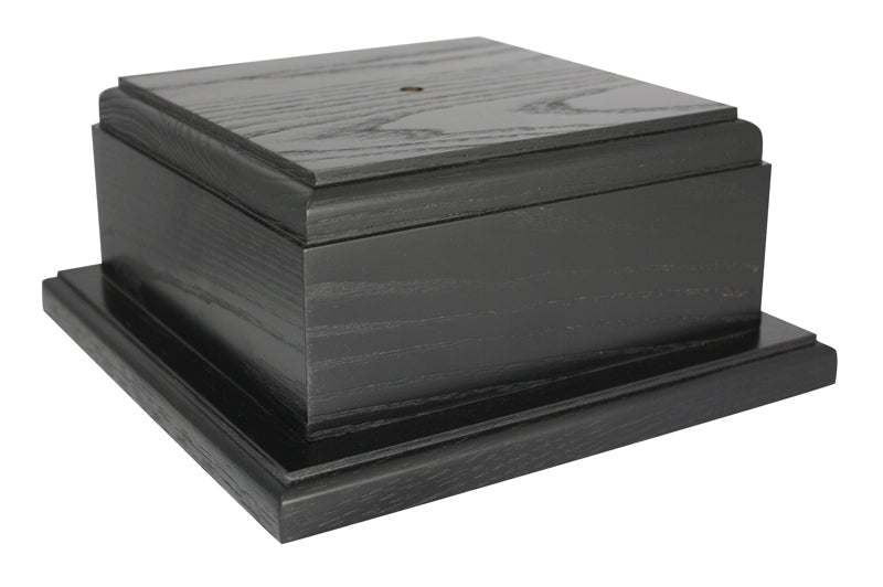 Square Base w Beveled Edges, Black