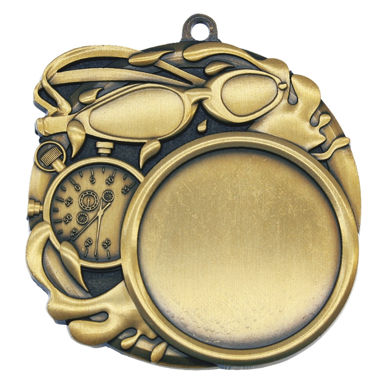 2.5" Custom Swimming Medal