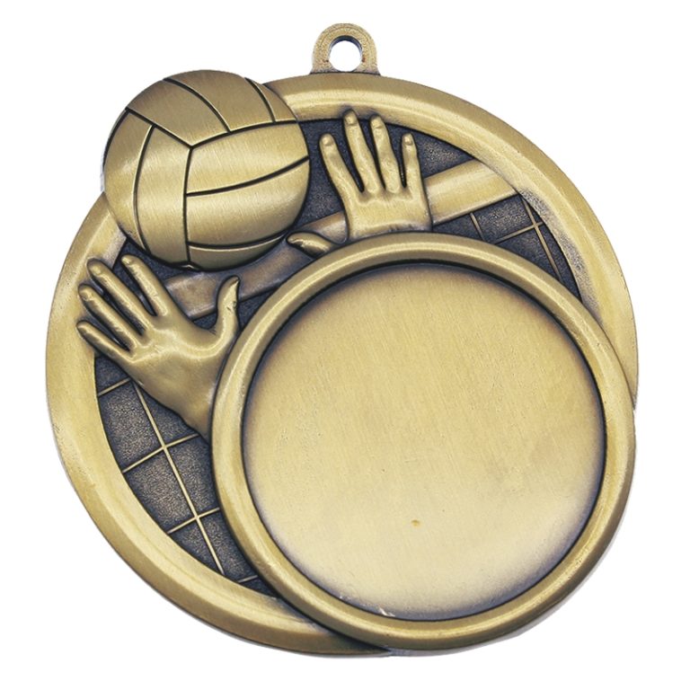 2.5" Custom Volleyball Medal