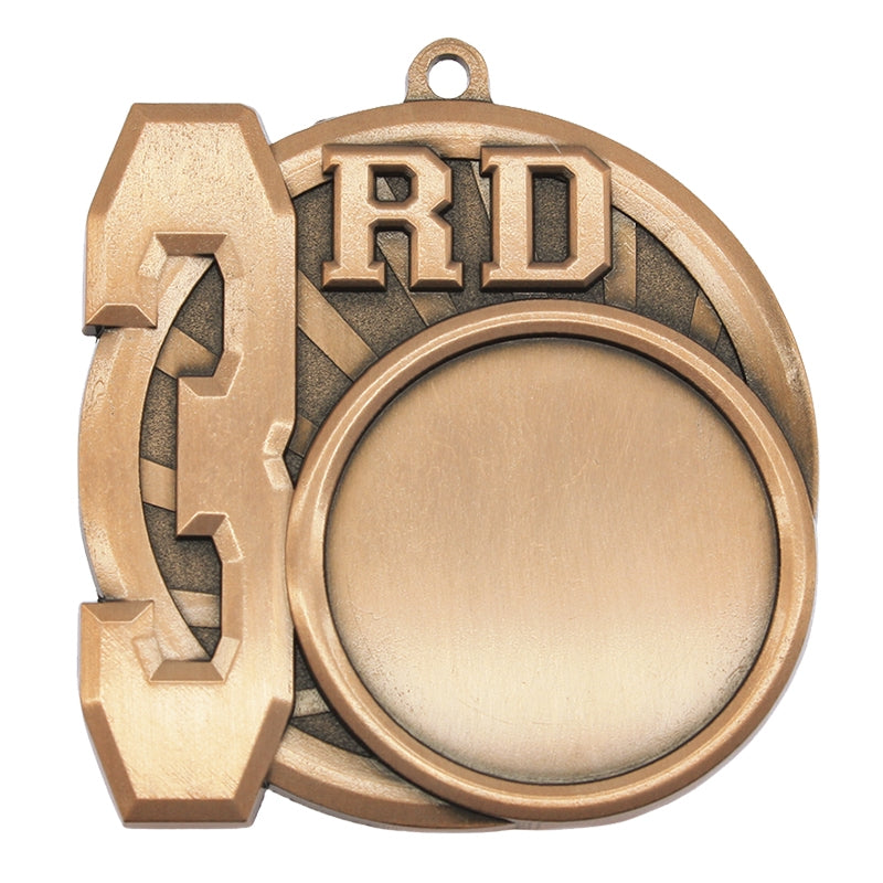 2.5" Custom 3rd Place Medal