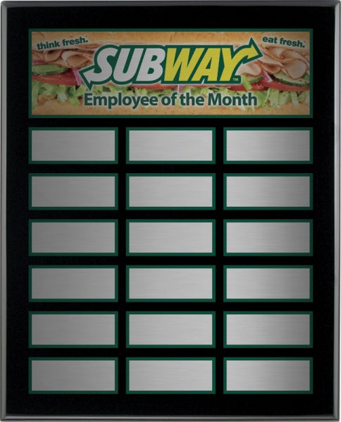 Piano Finish Annual Plaque | Custom Wall Award