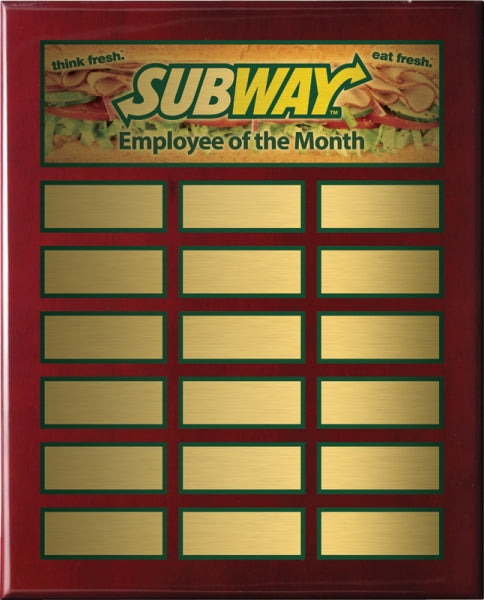 Piano Finish Annual Plaque | Custom Wall Award