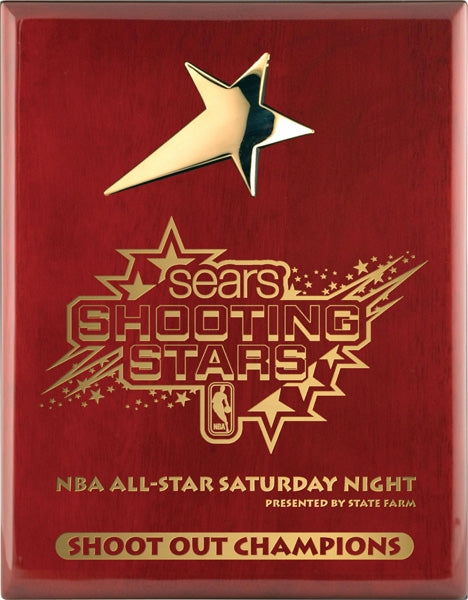 Top Gold Star Plaque Laser Engraved Award