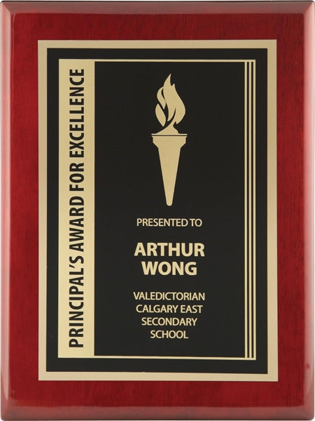 Custom Piano Finish Plate Plaque | Award & Recognition