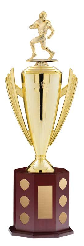 Victory Series Cup w/Lid on Octagonal Mahogany Finish Base 24"