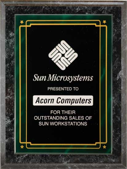 Elegant Weston Acrylic Plaque | Wall & Trophy Engraving