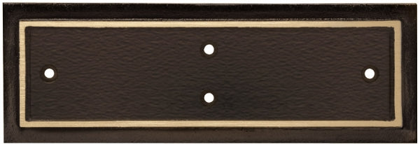 Elegant 3" x 9" Bronze Bench Plaque | Custom Engraved Awards