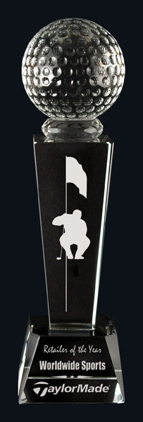 Buy Optic Crystal Golf Heron Point Award Online