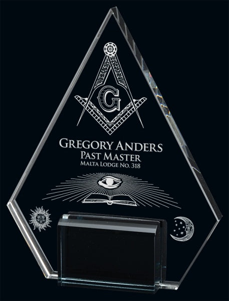 6½" Marquis Pyramid Crystal Award | Corporate Recognition Gifts