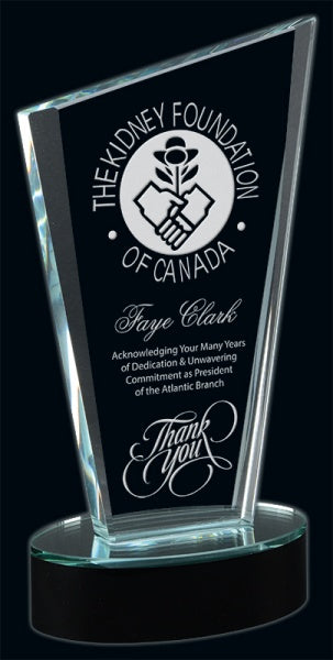 Buy 9¼" Serenity Crystal Award Canada