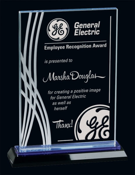 Custom Boca Raton Crystal Award for Corporate Recognition