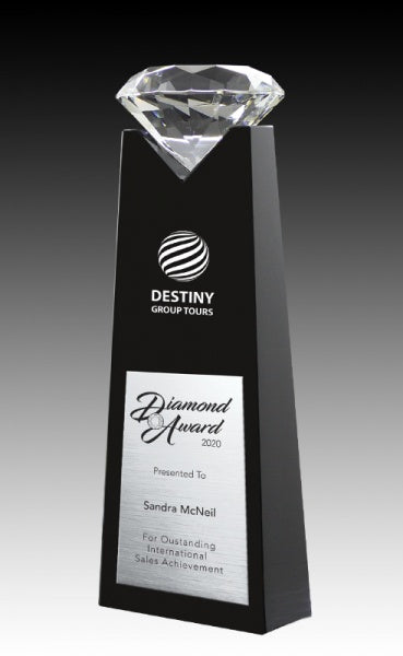 Online Black Diamond Award - Crystal Awards Engraved