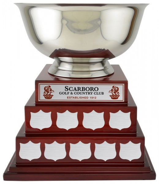 Stainless Bowl Annual Piano Base Custom Golf Trophy Canada