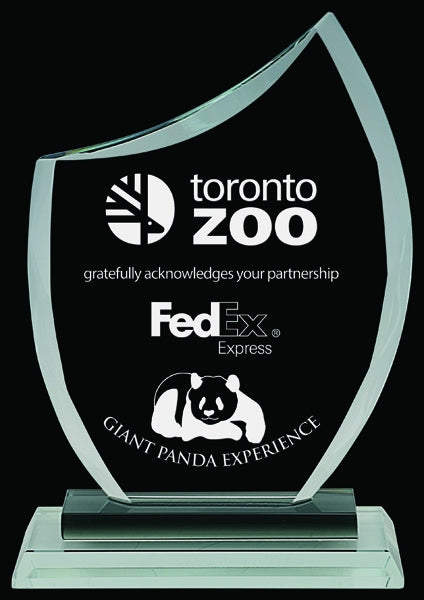 Clear Smoked Glass Munich Award - Custom Corporate Awards Canada