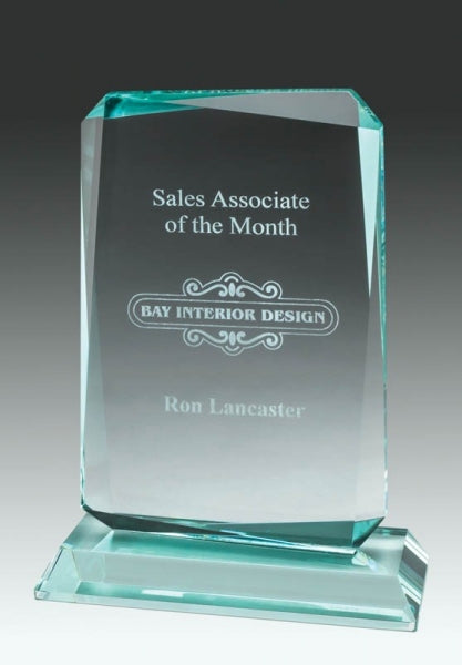 Buy Jade Glass Plaque | Custom Glass Trophy Awards Online