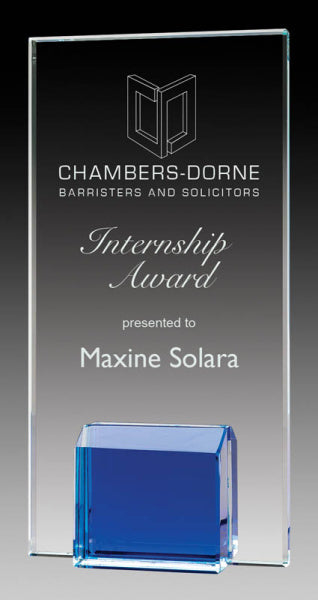 Buy Gemstone Series Glass Award Blue | Glass Trophies