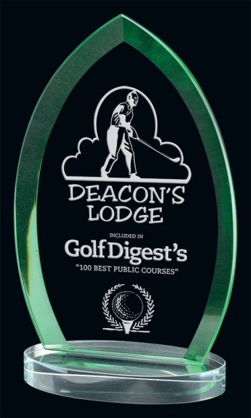 Order A Pearson Green Blank And Engraved Glass Trophy Online
