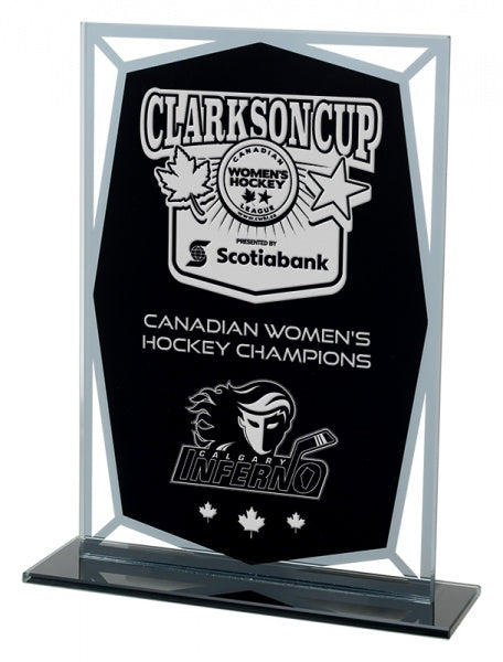 Glass Trophy Award | Cape Spear Black & Mirror Custom Design