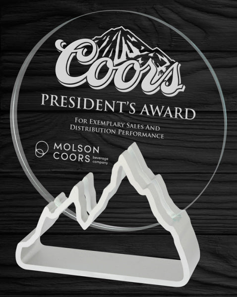 Buy Expedition Glass Award, Silver | Glass Trophies Canada