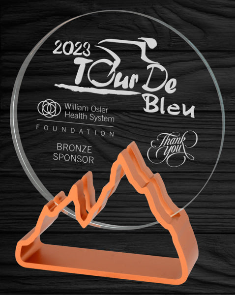 Expedition Glass Award, Bronze | Custom Glass Trophy Canada