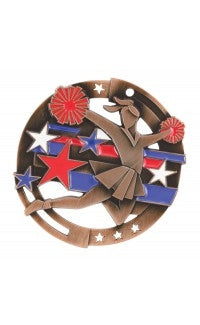 Cheerleading Colour Enamel Medal